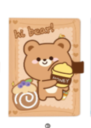 Блокнот (B6) "Hi bear honey", brown (18.5*13)