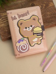 Блокнот (B6) "Hi bear honey", brown (18.5*13)