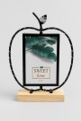 Фоторамка со светодиодами «Apple», black, металл (10*15 см)