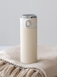 Термос с датчиком температуры «Сlassic style», white (420 ml)