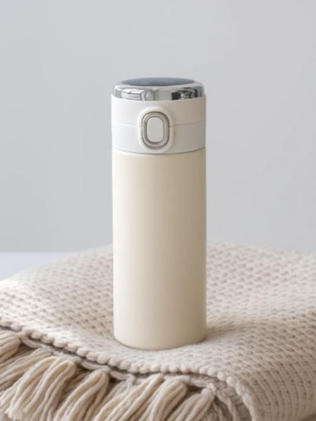 Термос с датчиком температуры «Сlassic style», white (420 ml) 