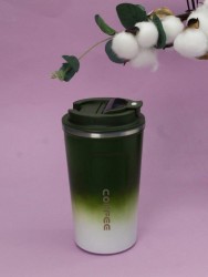 Термокружка с датчиком температуры "Сoffee gradient", green (510 ml)