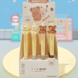 Ручка пиши-стирай "Teddy bear", brown, шоу-бокс 24 шт.