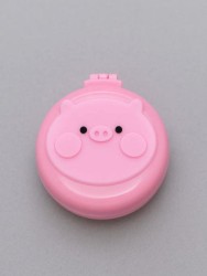 Расческа раскладная с зеркалом  "Piggy folding", pink
