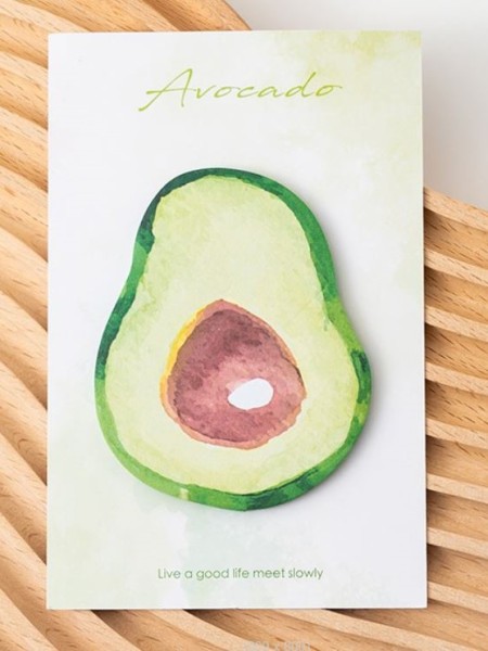 Стикеры "Watercolor avocado", green 