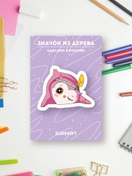 Значок ECO из дерева "SOVA winking"