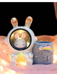Ночник - подставка для канцелярских принадлежностей «Wendy Rabbit», yellow star