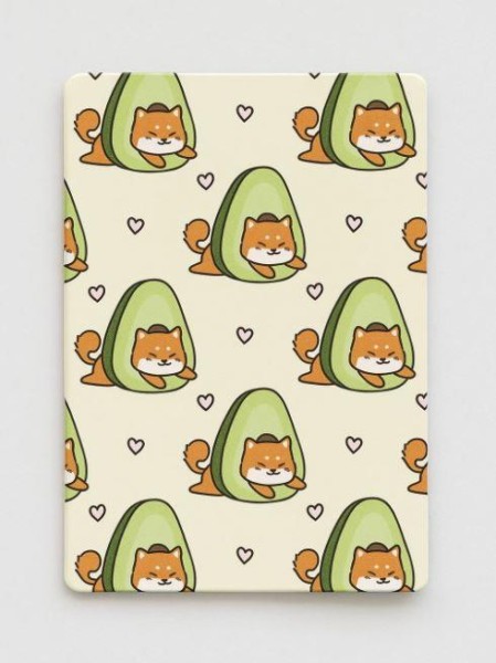 Держатель для карт Аниме «Many shiba inu avocado» (6,5 х 9,5 см) 
