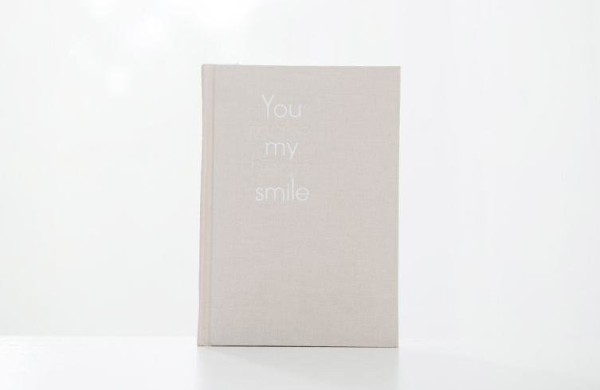 БЛОКНОТ "You make my heart smile" white 