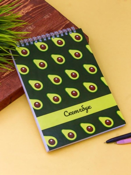 Скетчбук "Many avocado" 14х20 см,  плотность 190 гр 