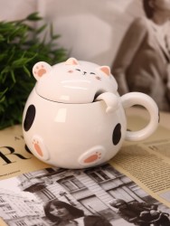 Кружка «Chubby cat», white (460 мл)
