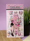 Наклейки" Anime pink" (22*12 см)