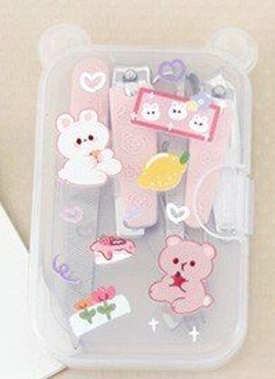 Маникюрный набор "Bear and bunny", pink 