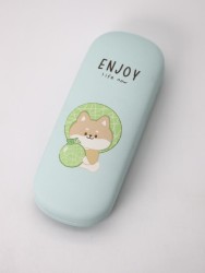 Чехол для очков "Enjoy life now", green