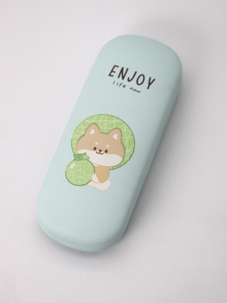 Чехол для очков "Enjoy life now", green 