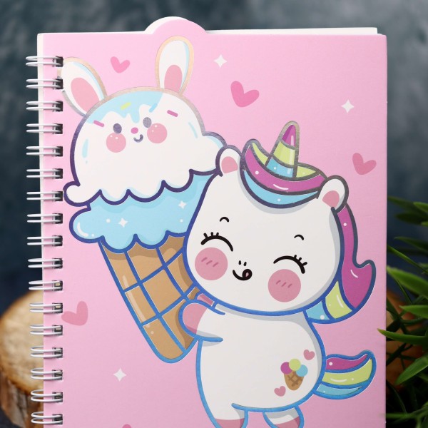 Блокнот (B6) «Unicorn ice cream», (18*13), 120 стр. 