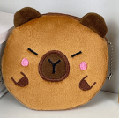 Кошелёк плюшевый "The capybara is sleeping", brown (10*10 см)