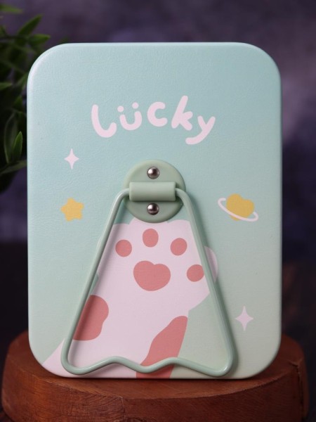Зеркало настольное "Lucky paw", green (16*12 см) 