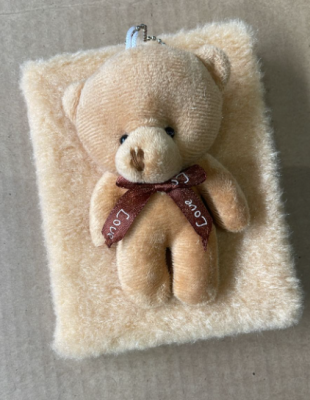 Блокнот плюшевый «Little bear», brown, 15х11 см, плотность 80 гр.