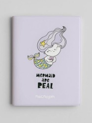 ОБЛОЖКА ДЛЯ ПАСПОРТА «Mermaid are real», плотность 600 мкм