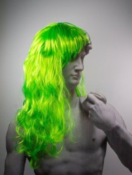 Парик карнавальный "Vivid", green (50 см)