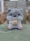 Мягкая игрушка "Hamster breakfast", gray, 20 см