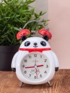 Часы-будильник "Panda bow", red
