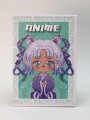 Зеркало настольное GIRLY "Anime girl", green, 15*22 см
