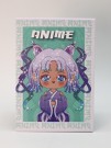 Зеркало настольное GIRLY "Anime girl", green, 15*22 см