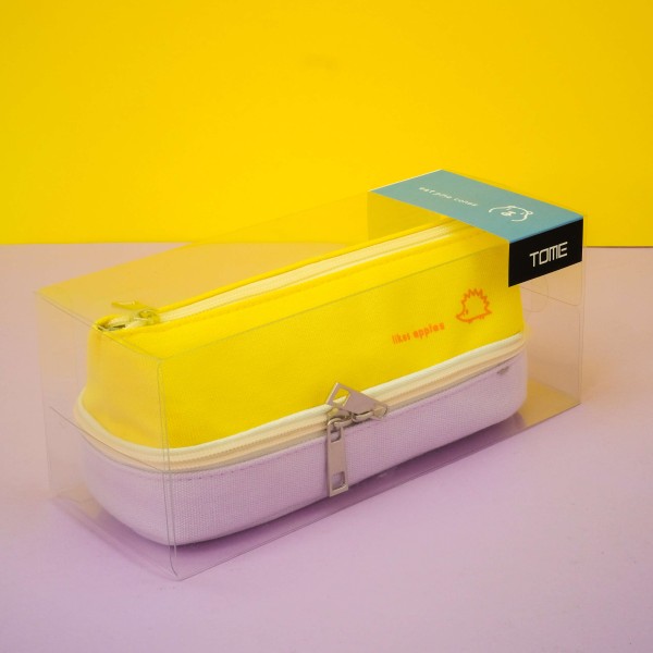 Пенал "Classic locks", yellow-purple 