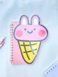 Блокнот на спирали (B6) "Bunny ice cream" (13*18)