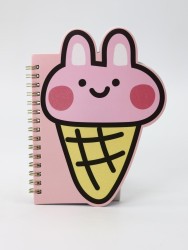 Блокнот на спирали (B6) "Bunny ice cream" (13*18)