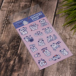 Наклейки "Panda life", pink