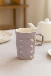 Кружка керамическая "Simple Geometry", purple