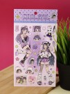 Наклейки" Anime lilac" (22*12 см)