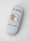 Чехол для очков "Be happy life is good", blue