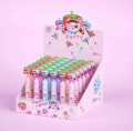Маркер текстовыделитель 3 в 1 "Girl strawberry head", шоу-бокс 36 шт.