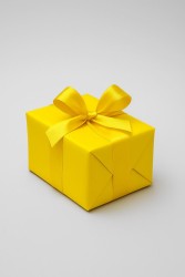 Пленка матовая  однотонная двухсторонняя желтая 48см*10м/50мкр