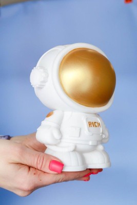 Копилка «Astronaut», gold, (18 см), пластик