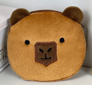Кошелёк плюшевый "Cute Capybara", brown (10*10 см)