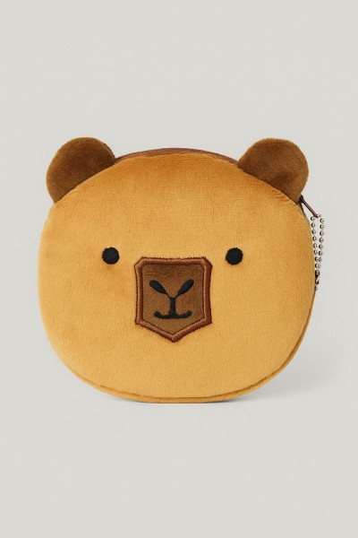 Кошелёк плюшевый "Cute Capybara", brown (10*10 см) 