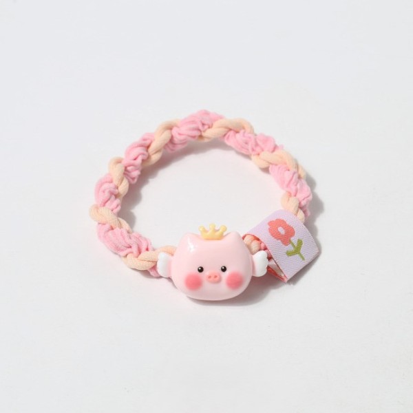 Резинка для волос GIRLY "Royal pig", pink 