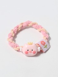 Резинка для волос GIRLY "Royal pig", pink