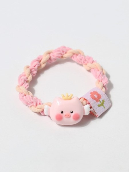 Резинка для волос GIRLY "Royal pig", pink 
