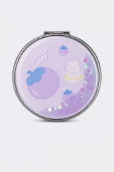 Зеркало-шейкер раскладное "Smile day", purple (7*7 см)