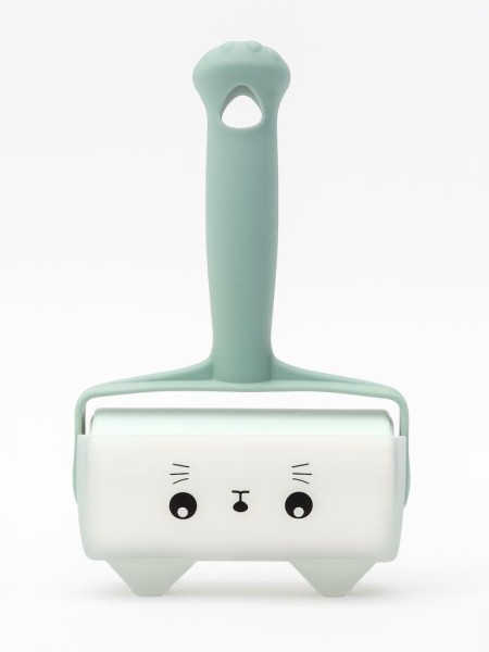 Ролик для чистки одежды в футляре iLikeGift "Cute blue cat", 10 см*60 листов 