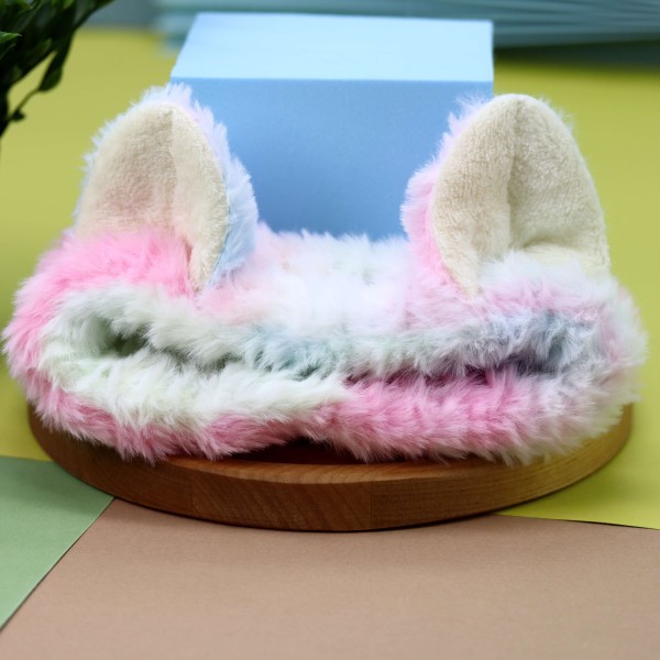 Повязка на голову "Plush ears", rainbow 