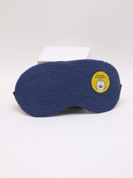 Маска для сна гелевая "Texture", dark blue