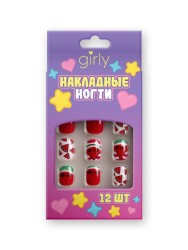 Накладные ногти GIRLY «Watermelon», 12 шт., с клеевыми пластинами