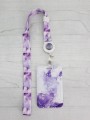 Футляр для карт на ленте "Watercolor fantasies", purple